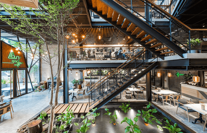 Thiết kế quán café thân thiện môi trường