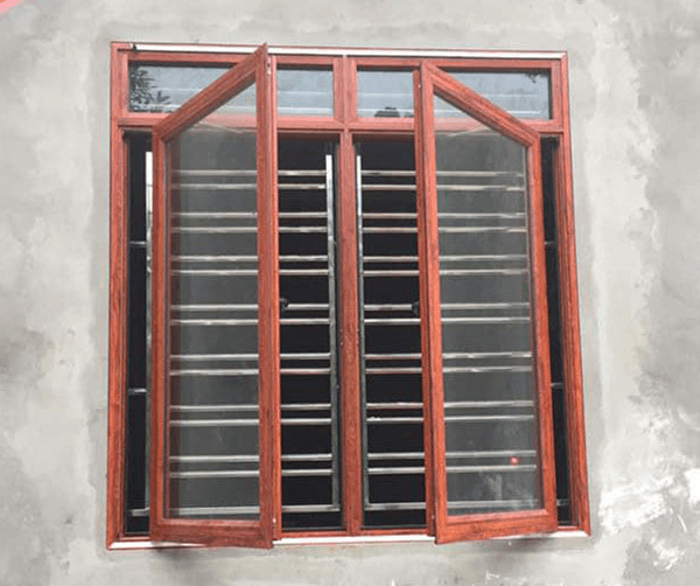 Cửa sổ mở quay nhôm kính Việt Pháp.