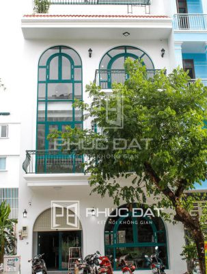 Công trình cửa nhôm Xingfa màu xanh - KDC Phú Mỹ, Quận 7, TPHCM