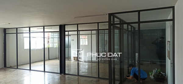 Công trình vách nhôm kính cường lực TPHCM 3 cong trinh vach nhom kinh tphcm 3