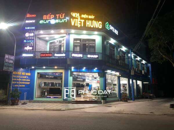 Công trình nhôm kính Siêu thị điện máy Việt Hưng tại Hải Hậu, Nam Định 1 cong trinh nhom kinh sieu thi dien may tai hai hau nam dinh 3