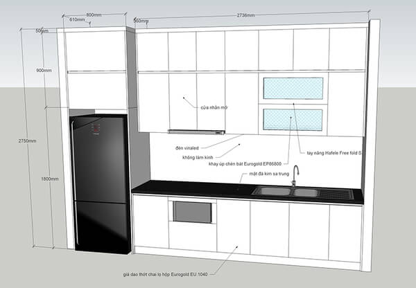 Top 5 bản vẽ tủ bếp thiết kế hiện đại nhất 2022 – Tích hợp đa năng
