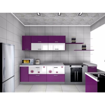 tủ bếp màu tím